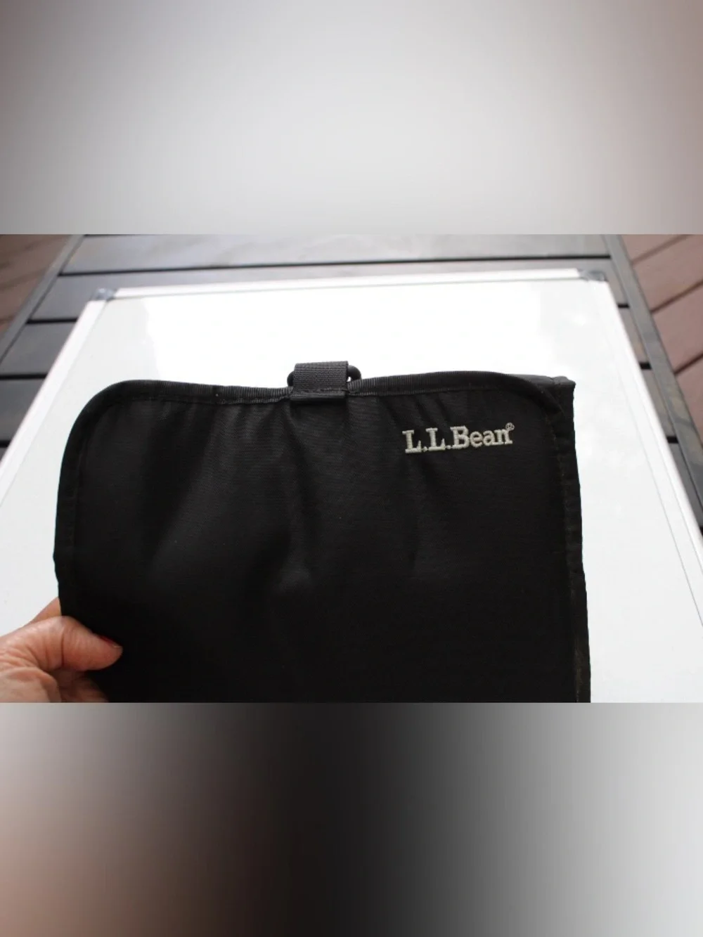 L.L. Bean foldable toiletries bag